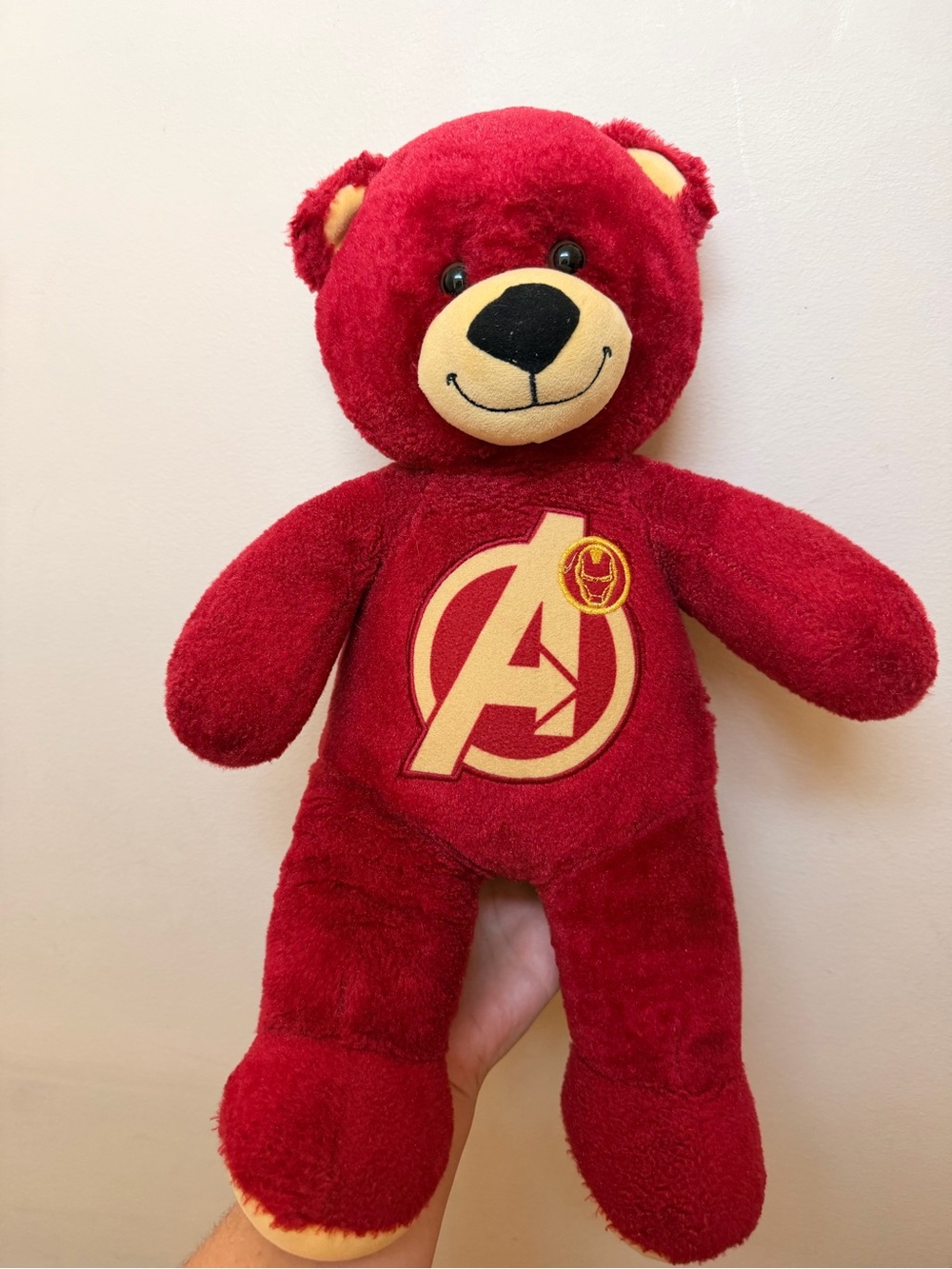 Build-A-Bear Red and Yellow Avengers Plush Bear